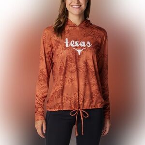 UT Longhorns Columbia Collegiate Summerdry Long-Sleeve Hoodie for Ladies - M